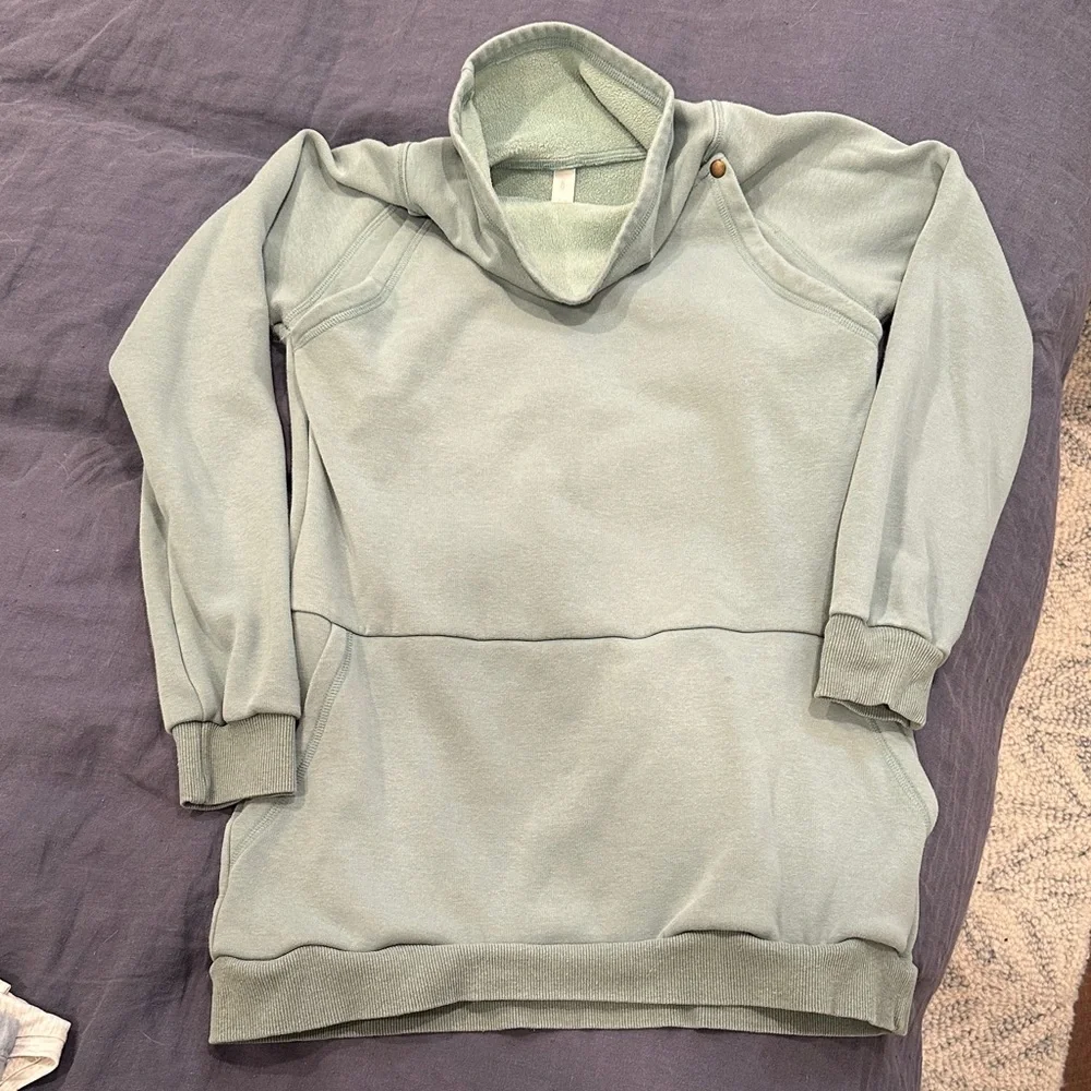 Latched Mama Harbor Snap Nursing Pullover - Seafoam - Medium - Picture 1 of 4